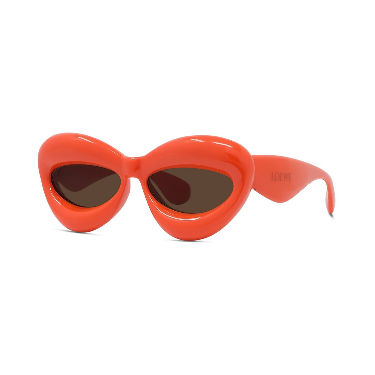 LW40097I Inflated 42e Orange Arancione Injected Occhiali Sole