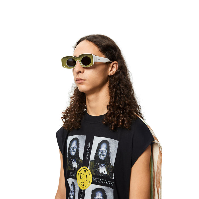 LW40033I 96a Verde Acetate Occhiali Sole