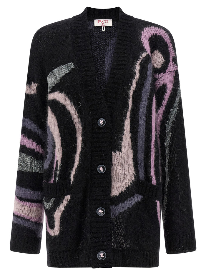 Marmo cardigan Black Mohair Wool Polyamide Vi Sweater, Cardigans