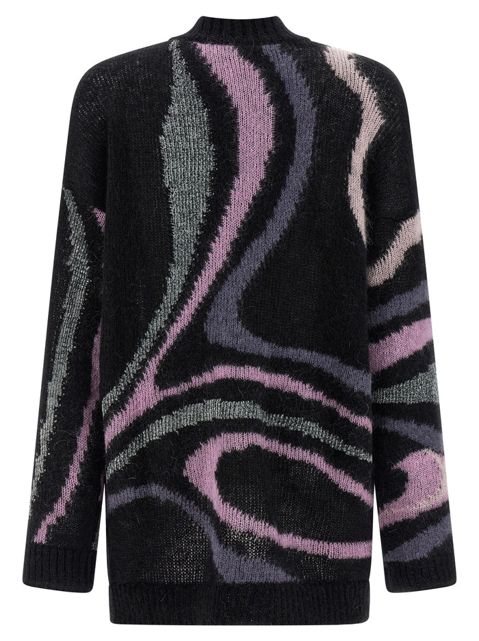 Marmo cardigan Black Mohair Wool Polyamide Vi Sweater, Cardigans