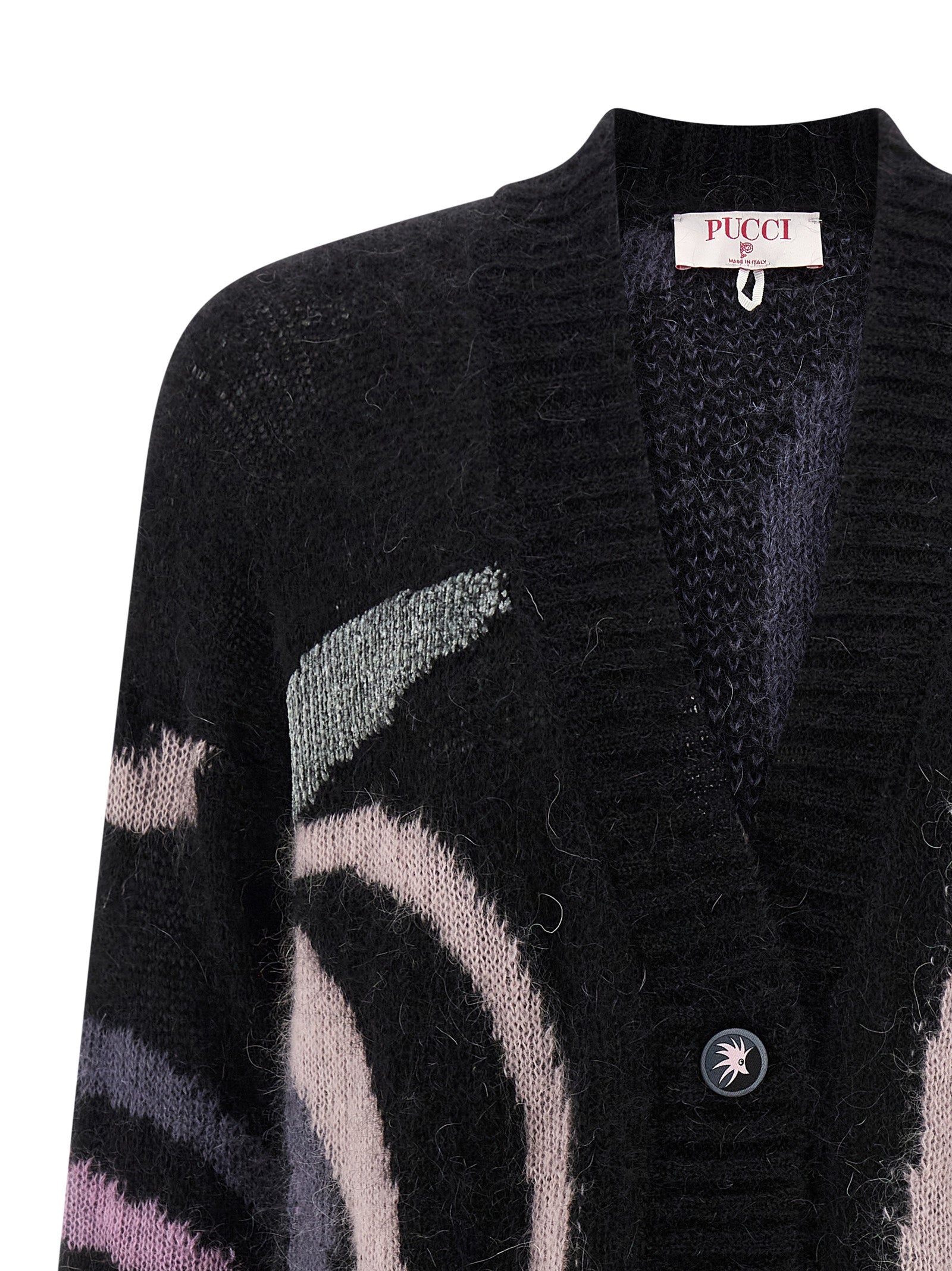 Marmo cardigan Black Mohair Wool Polyamide Vi Sweater, Cardigans