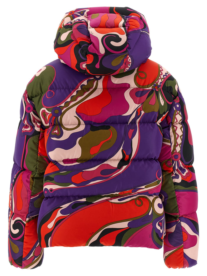 Orchidee down jacket Multicolor Polyamide Jacket, Parka, Casual