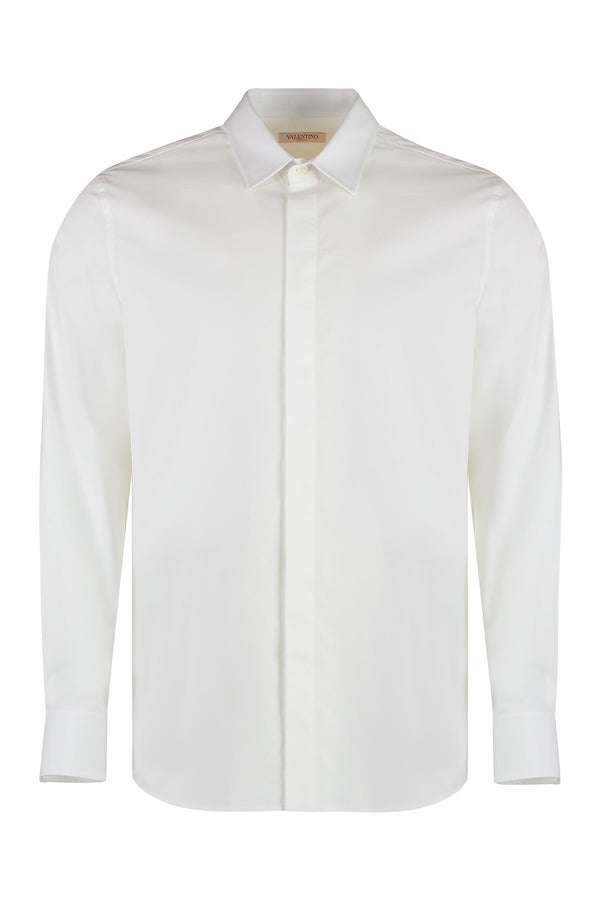 White Cotton Poplin Shirt