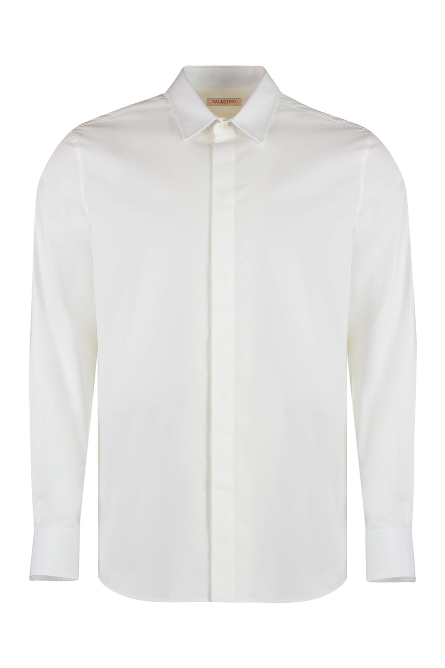 White Cotton Poplin Shirt