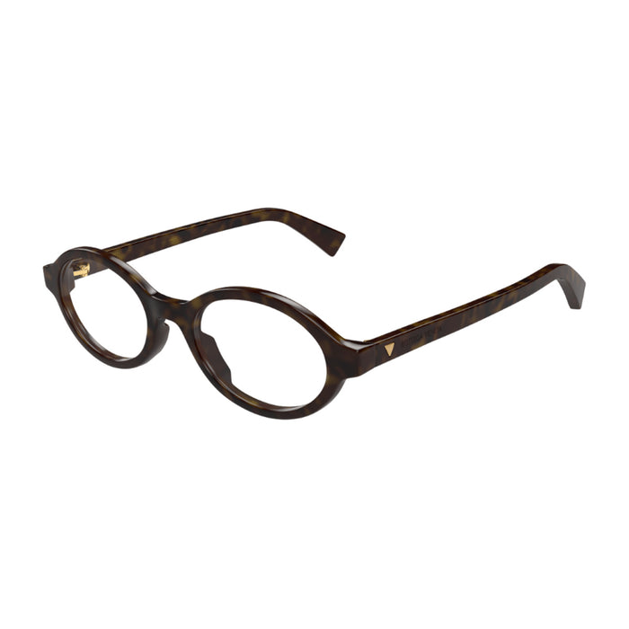 Bottega Veneta BV1367O Linea Triangle 002 Havana Recycled Acetate Occhiali Da Vista