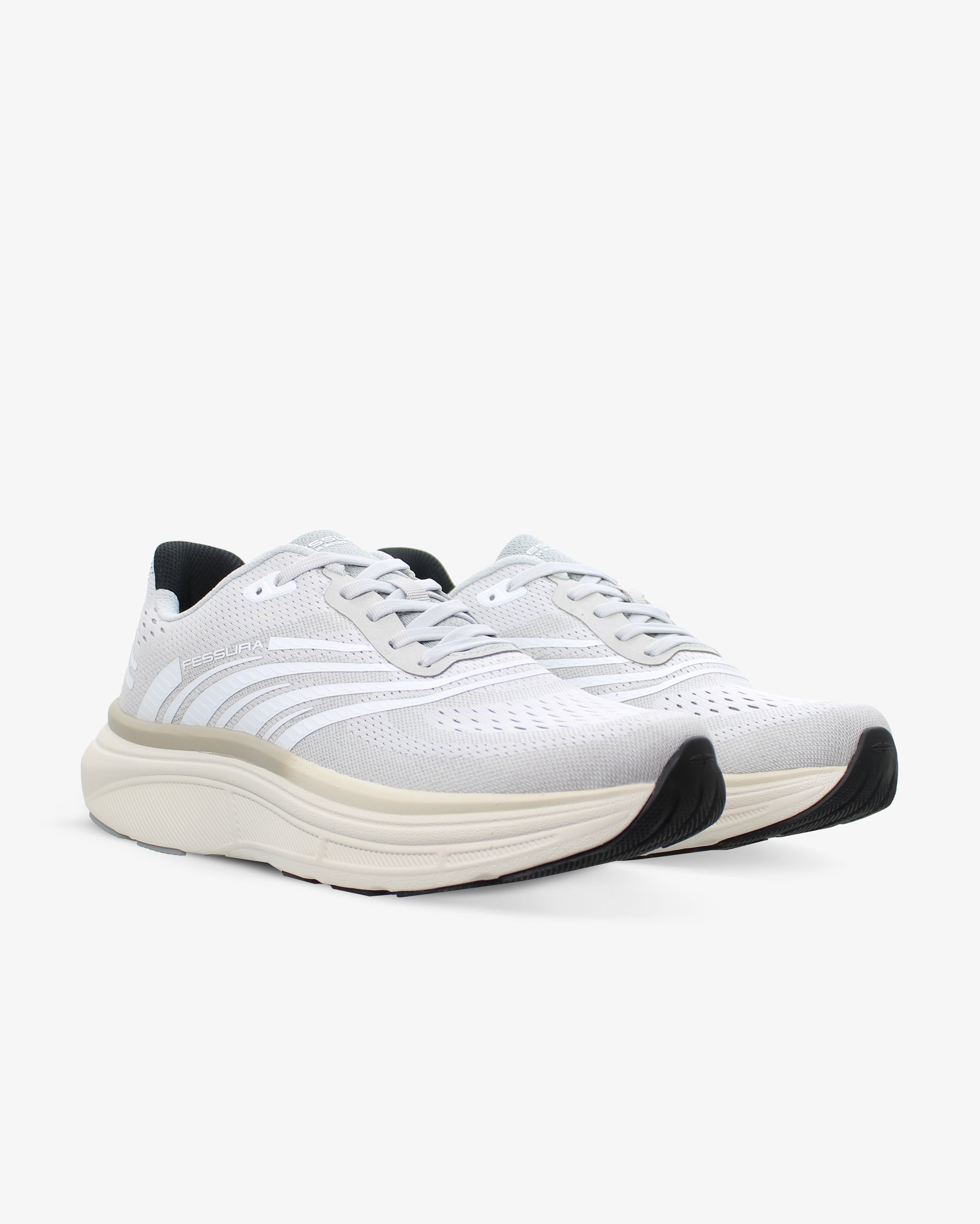 Speed 01 12 Gray White Running Sneakers