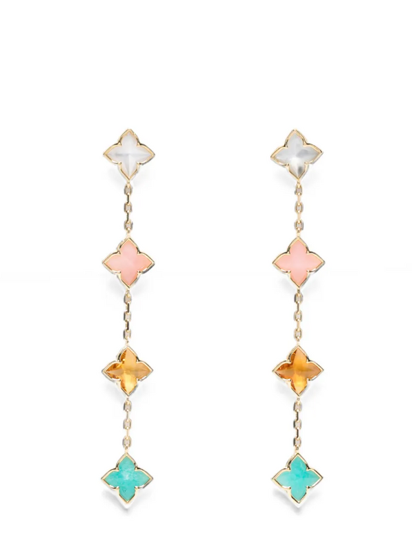 Roberto Coin 18kt Yellow Gold with mother-of-pearl earrings in gold
