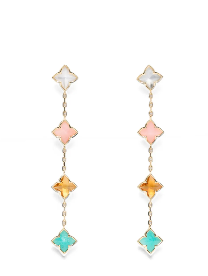 Roberto Coin 18kt Yellow Gold with mother-of-pearl earrings in gold