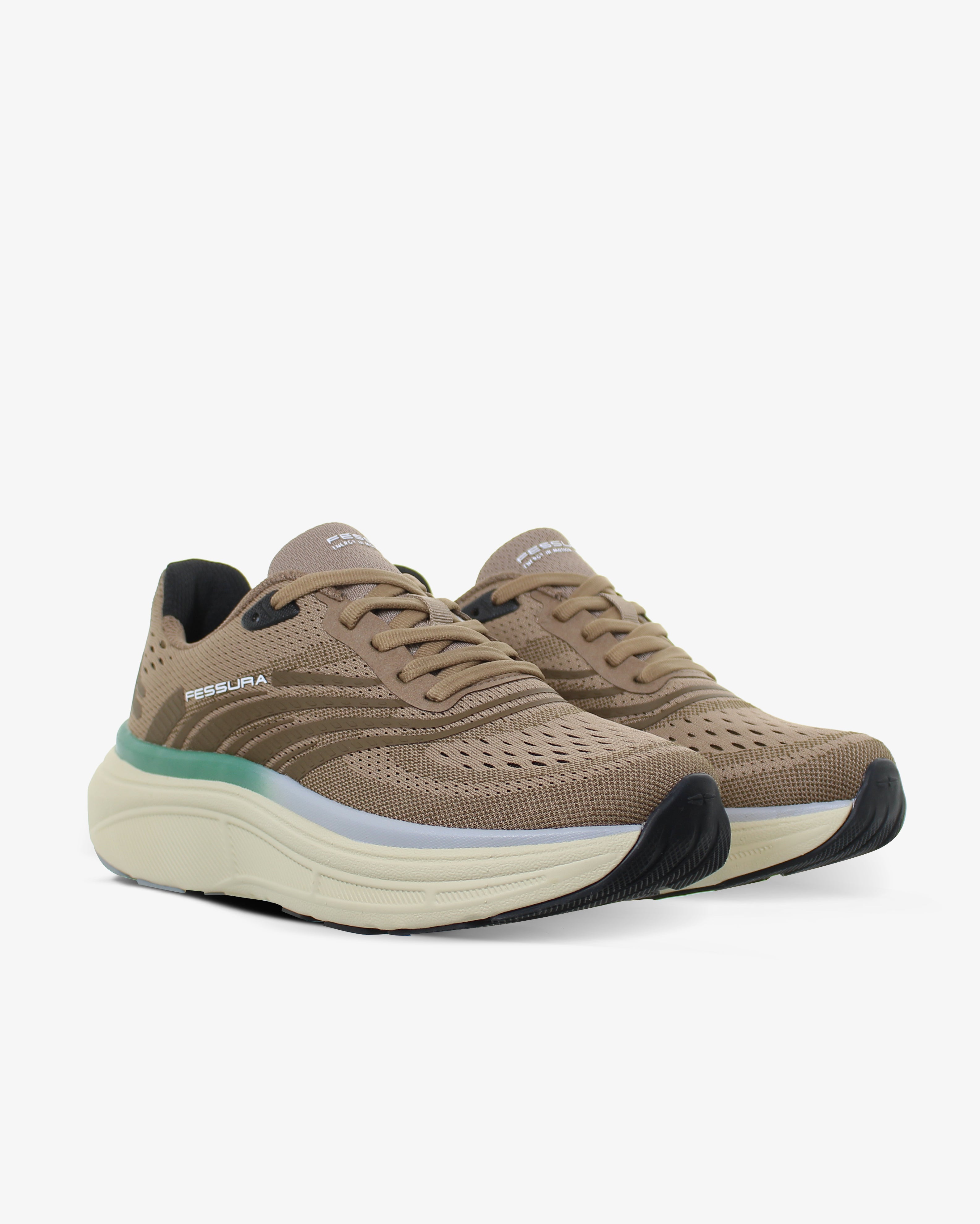 Speed 01 08 Taupe Running Sneakers