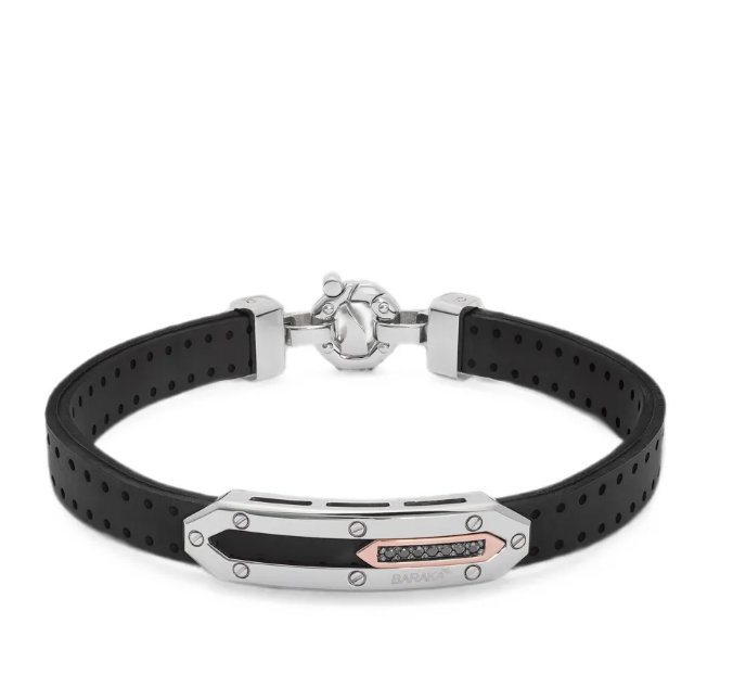 Barakà 18kt Rose Gold bracelet in black