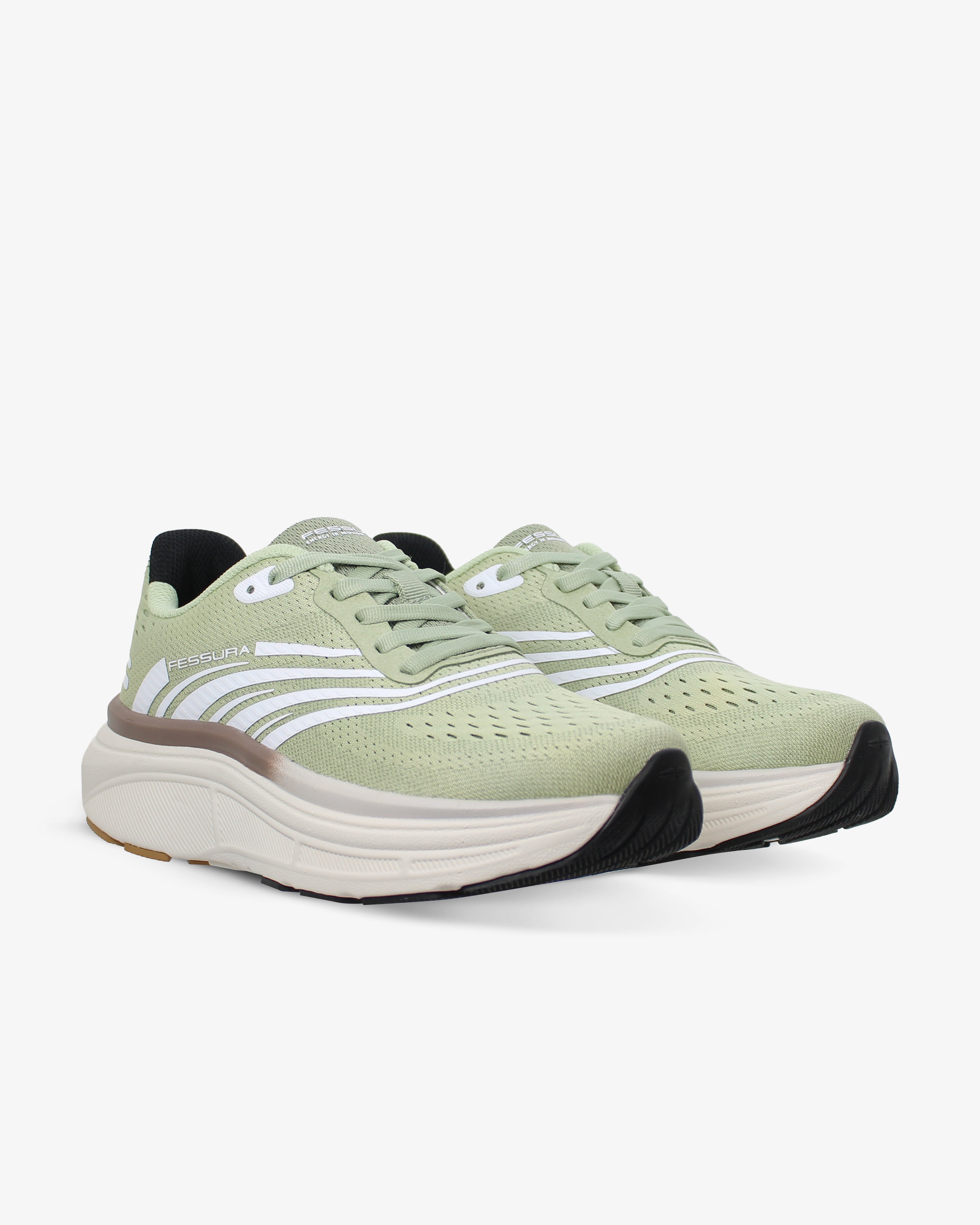 Speed 01 15 Sage White Running Sneakers