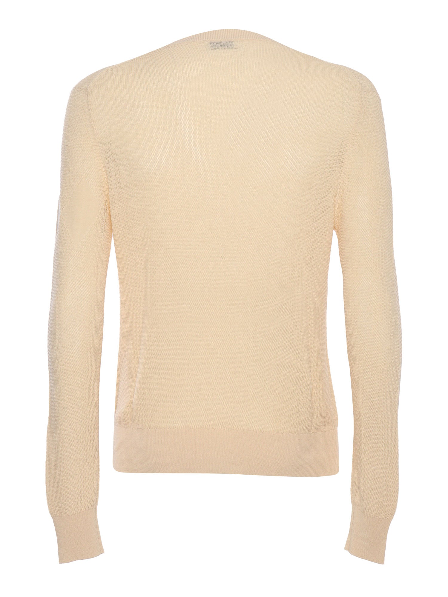 Ocher pullover Beige Cotton Crewneck