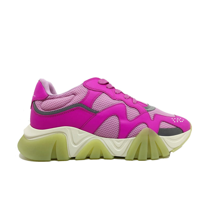 Logo Sneakers Pink Leather