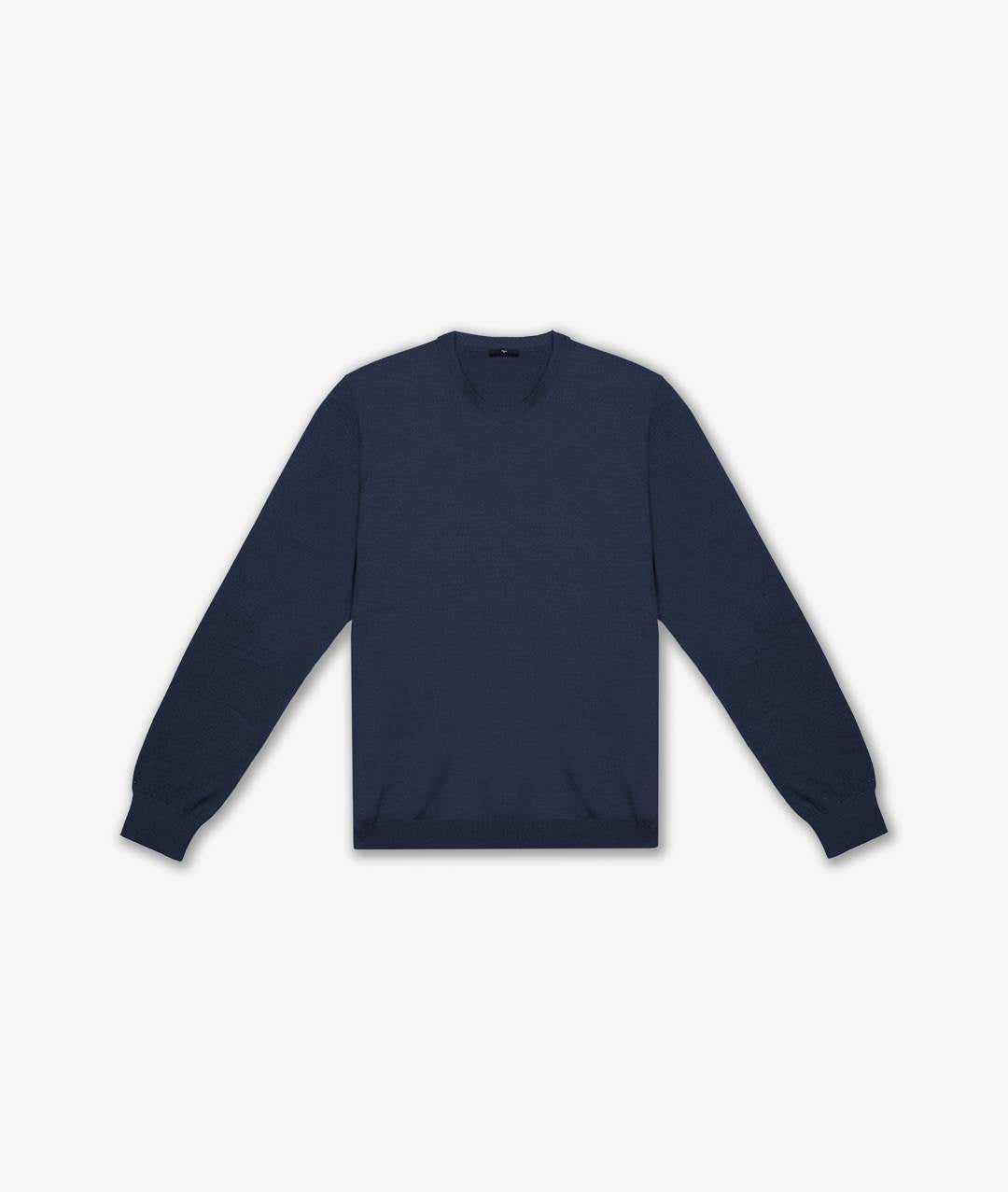 Crew Neck Sweater Midnightblue Maglieria Basica Leggera