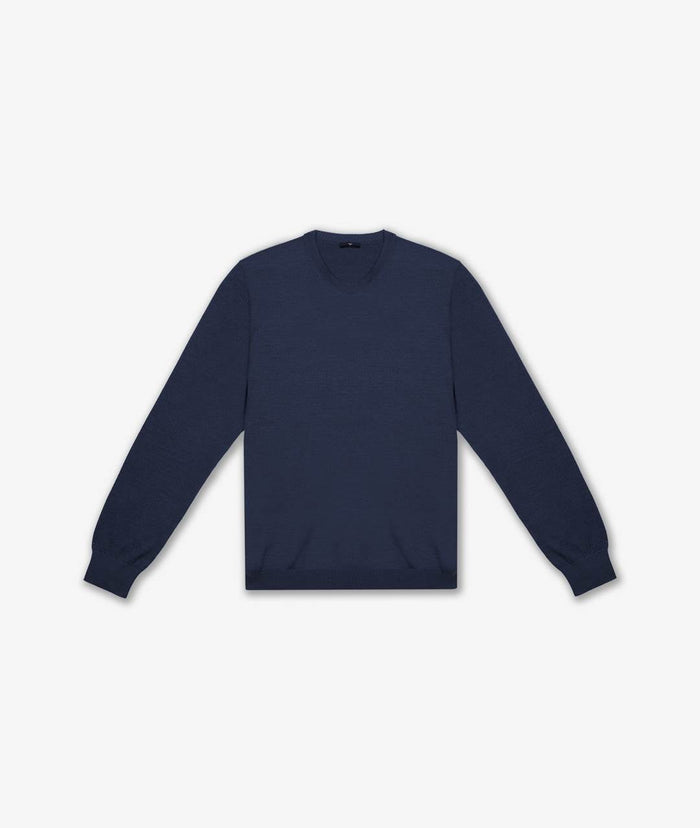 Crew Neck Sweater Midnightblue Maglieria Basica Leggera