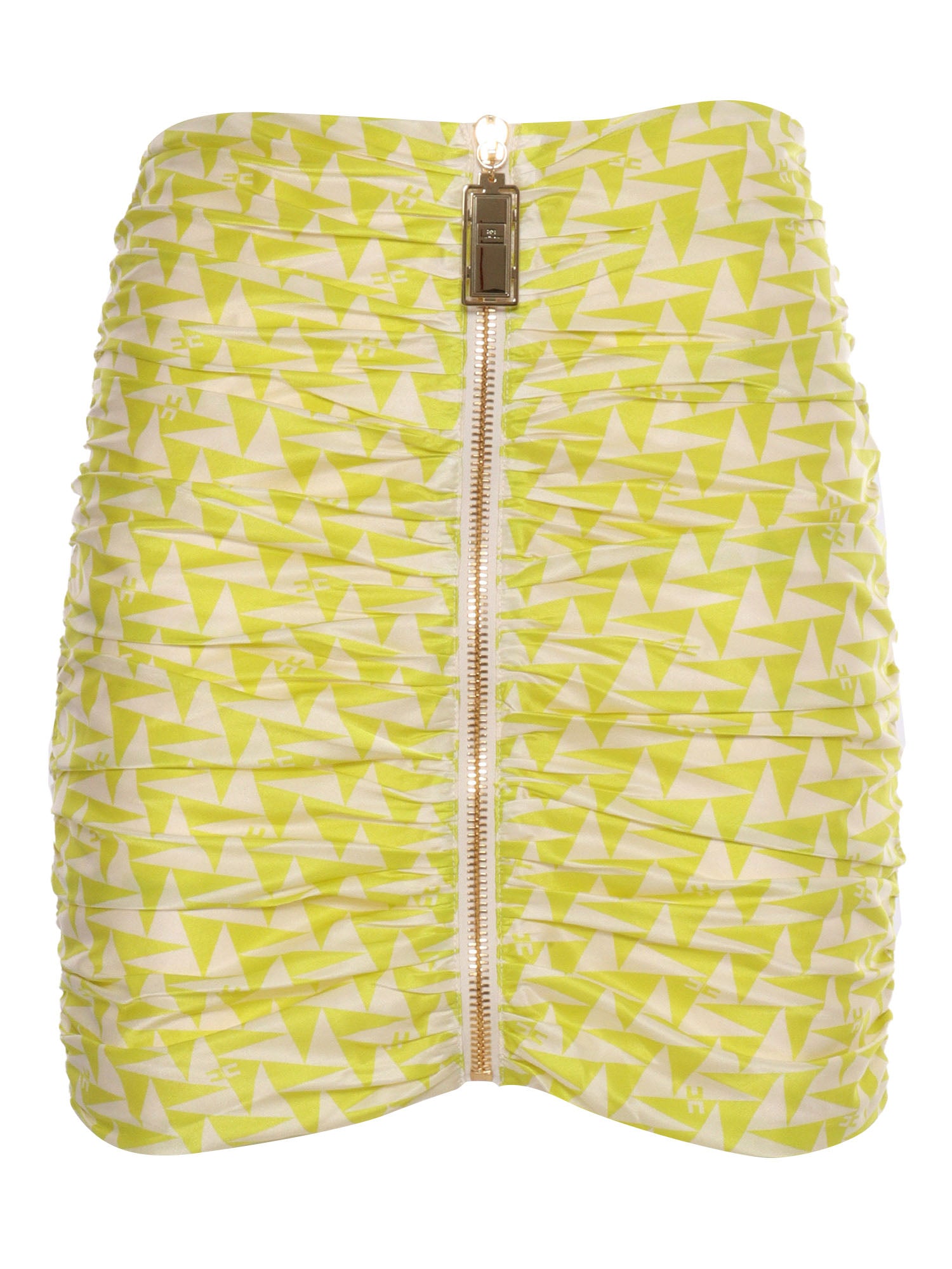 Yellow skirt with zip Viscose