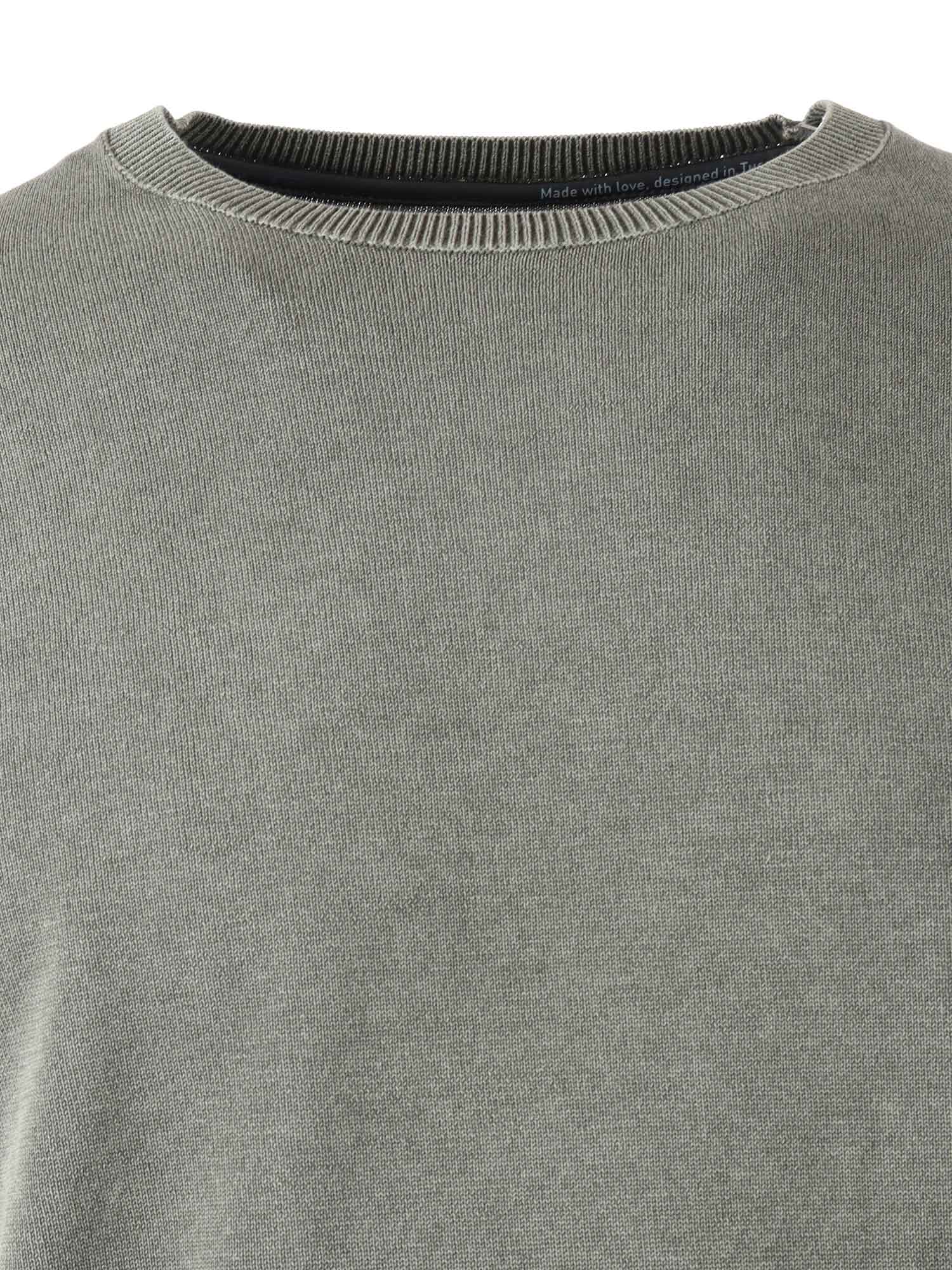 techno wash round 16 knit Green Cotton Turtleneck