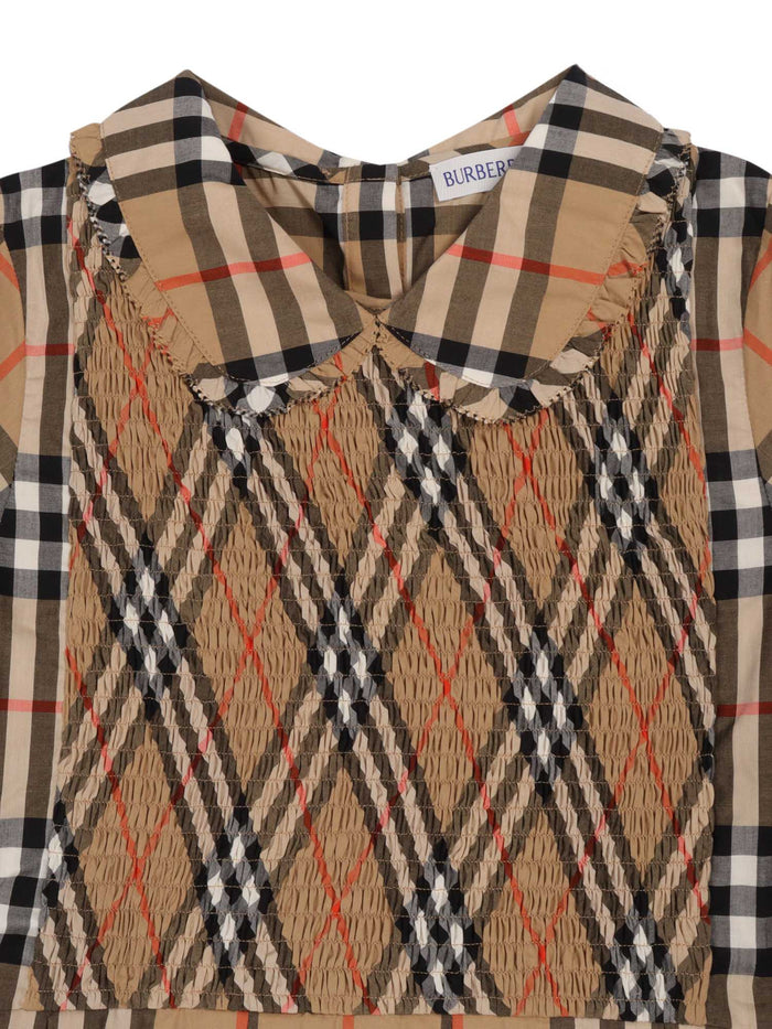 KID GIRL DRESSES Beige Cotton