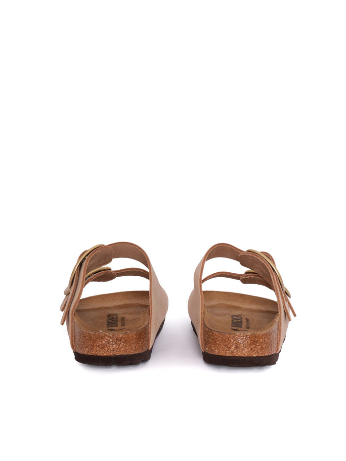 Arizona Big Buckle sandcastle, Nubuck Leather Beige Sole In Eva Sandal