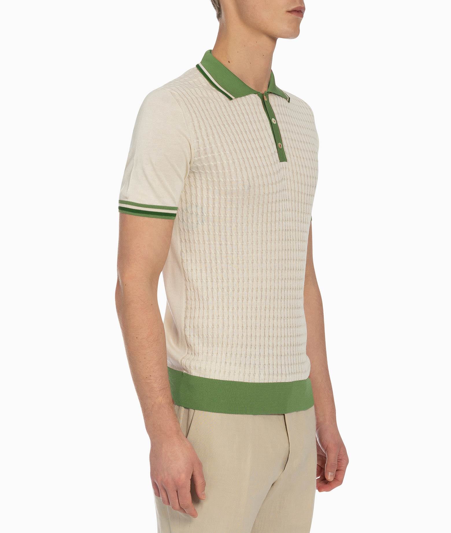 Silk Polo Positano Midnightblue Light Knitwear