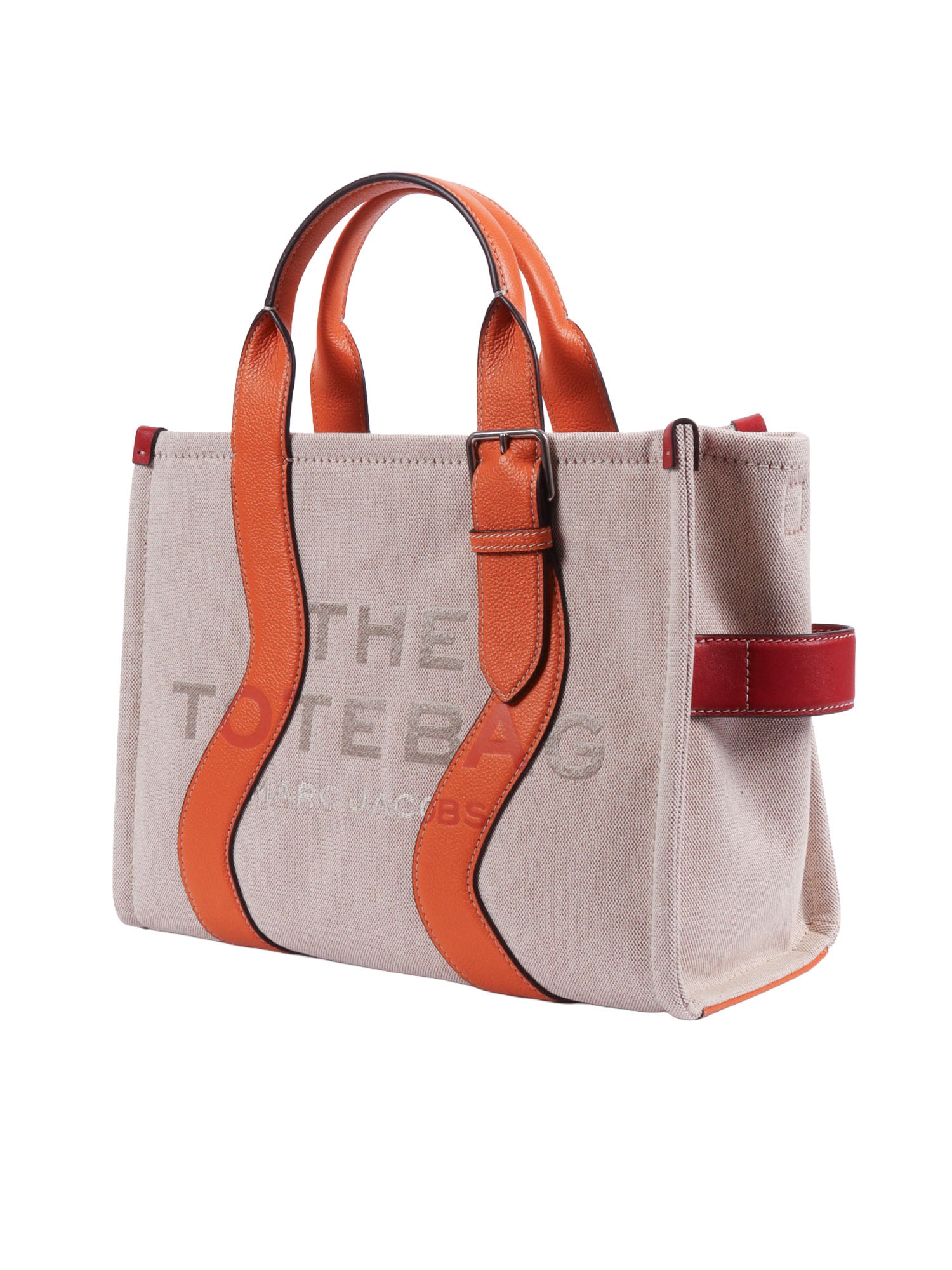 The Medium Tote Beige Cotton Polyester Handbag