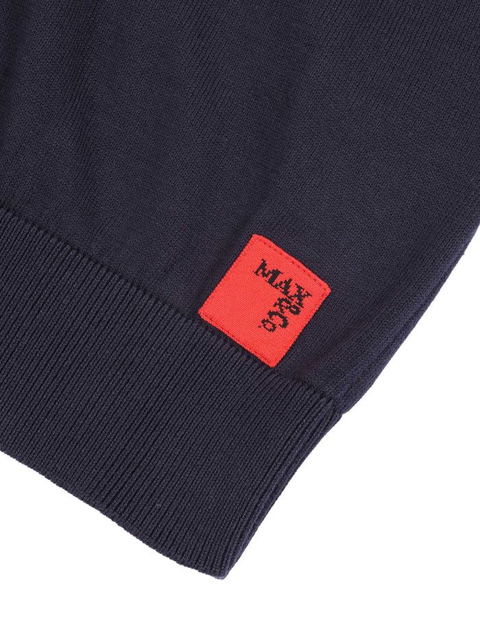Knitwear Blue Cotton Crewneck