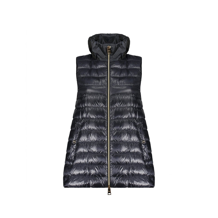 Herno Padded Vest Jacket Blue Polyamide