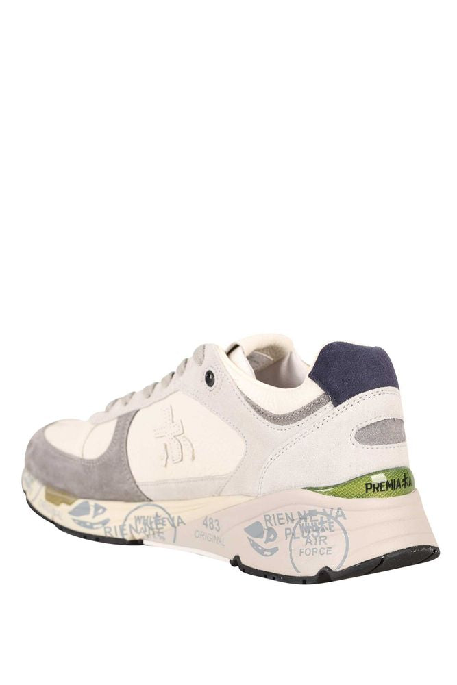Premiata Calf leather sneaker in beige