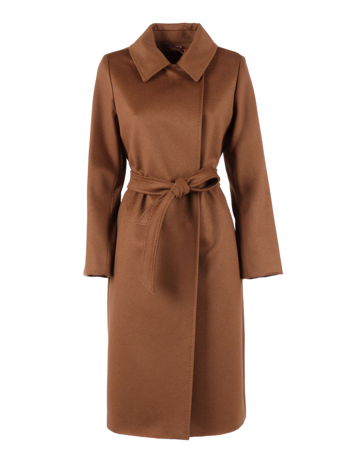 Coat Brown Virgin Wool Lining Viscose