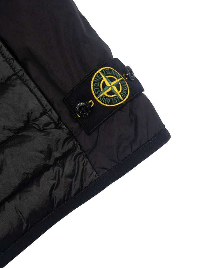 Down Jacket Black Sleeveless Puffer