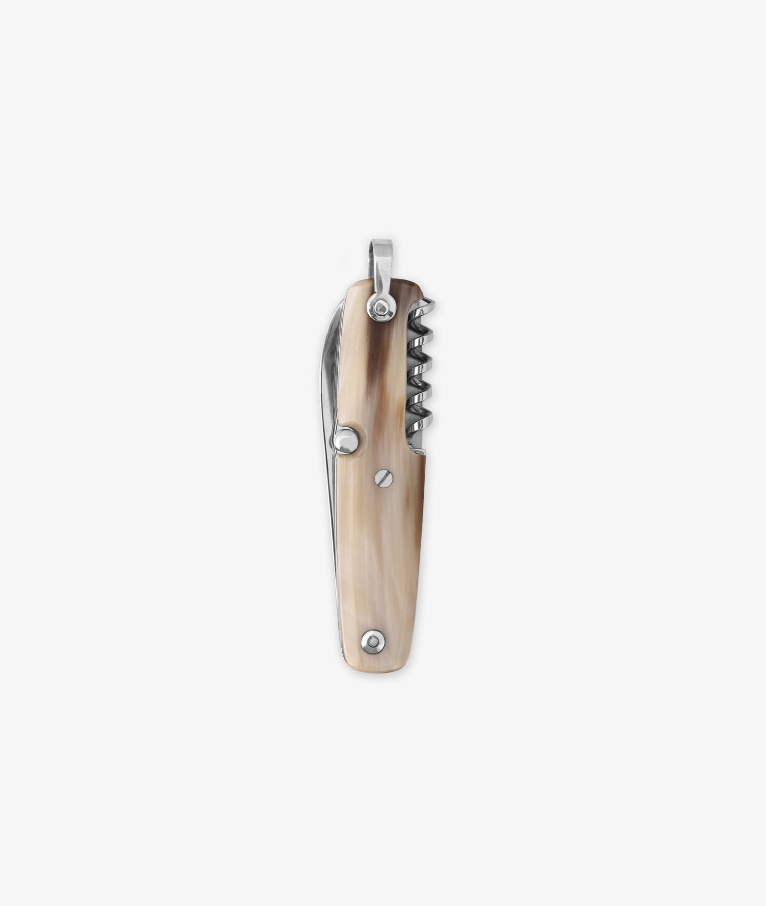 Blonde Ox Horn Canif 3 Tools Beige Collectors Knives