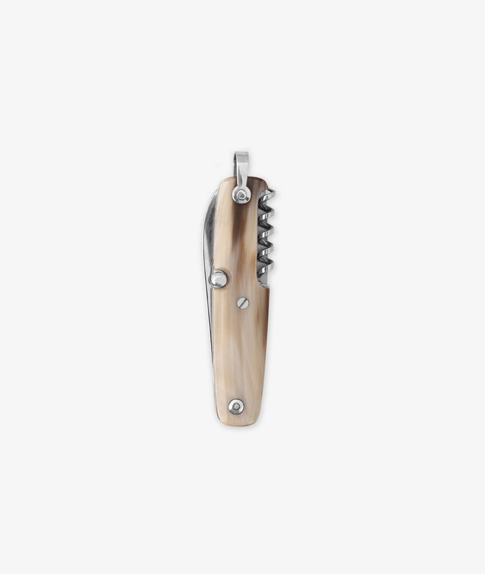 Blonde Ox Horn Canif 3 Tools Beige Collectors Knives