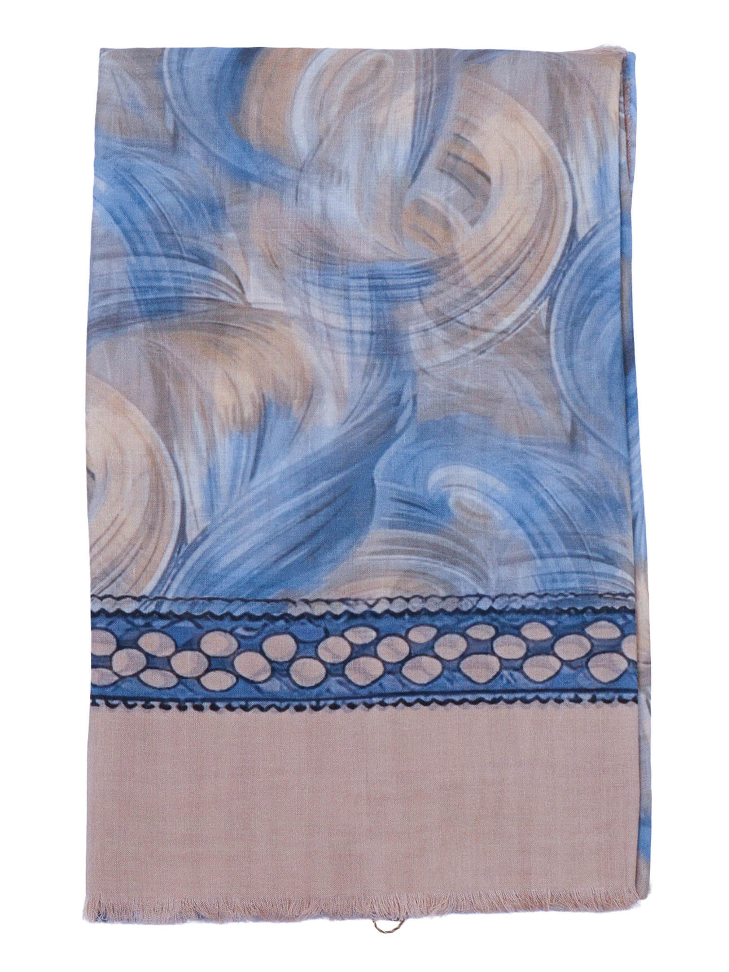 Perla Stole Light Blue Modal Silk Scarf