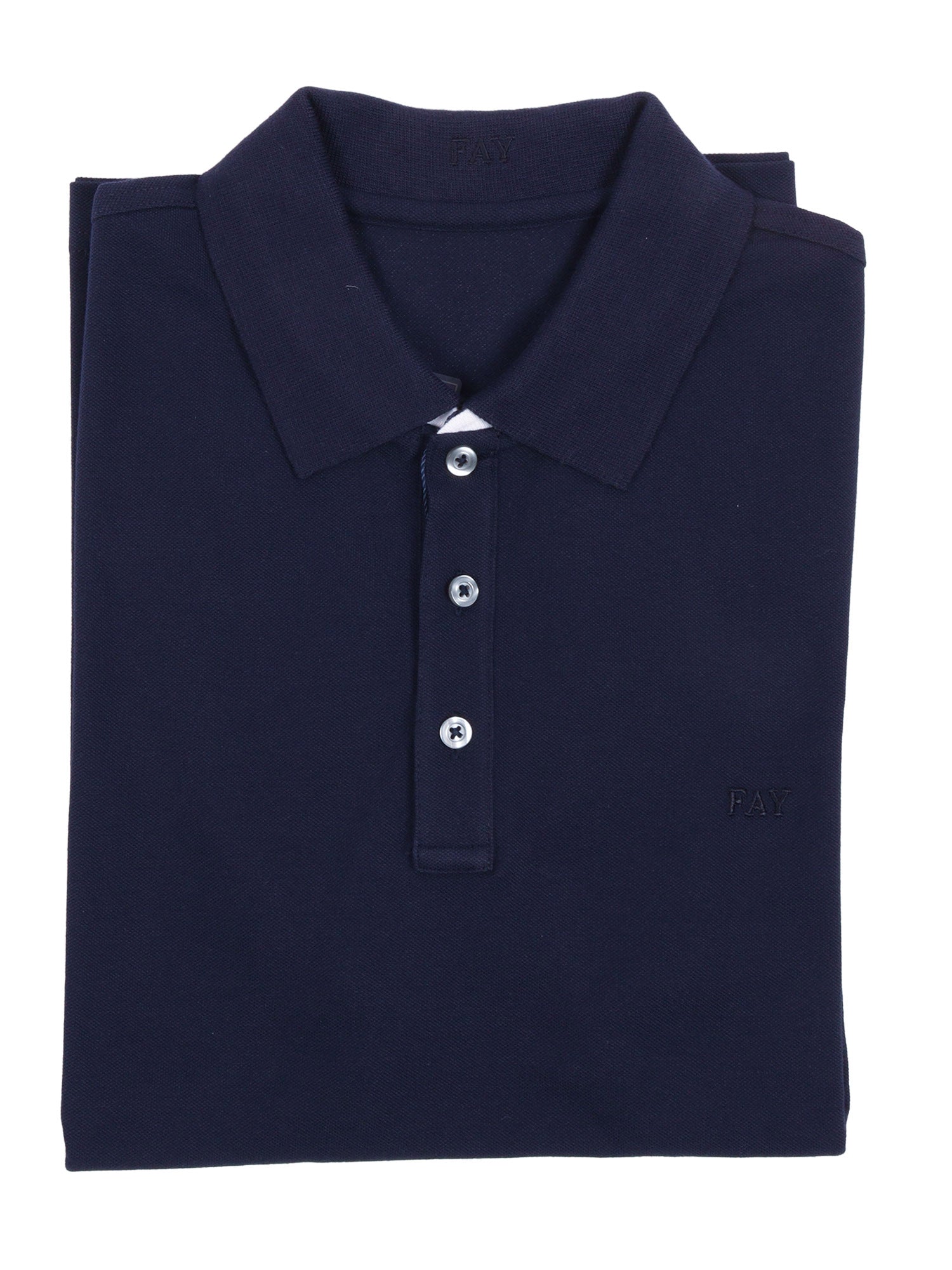 PIQUET POLO Blue Cotton Elastane Shirt