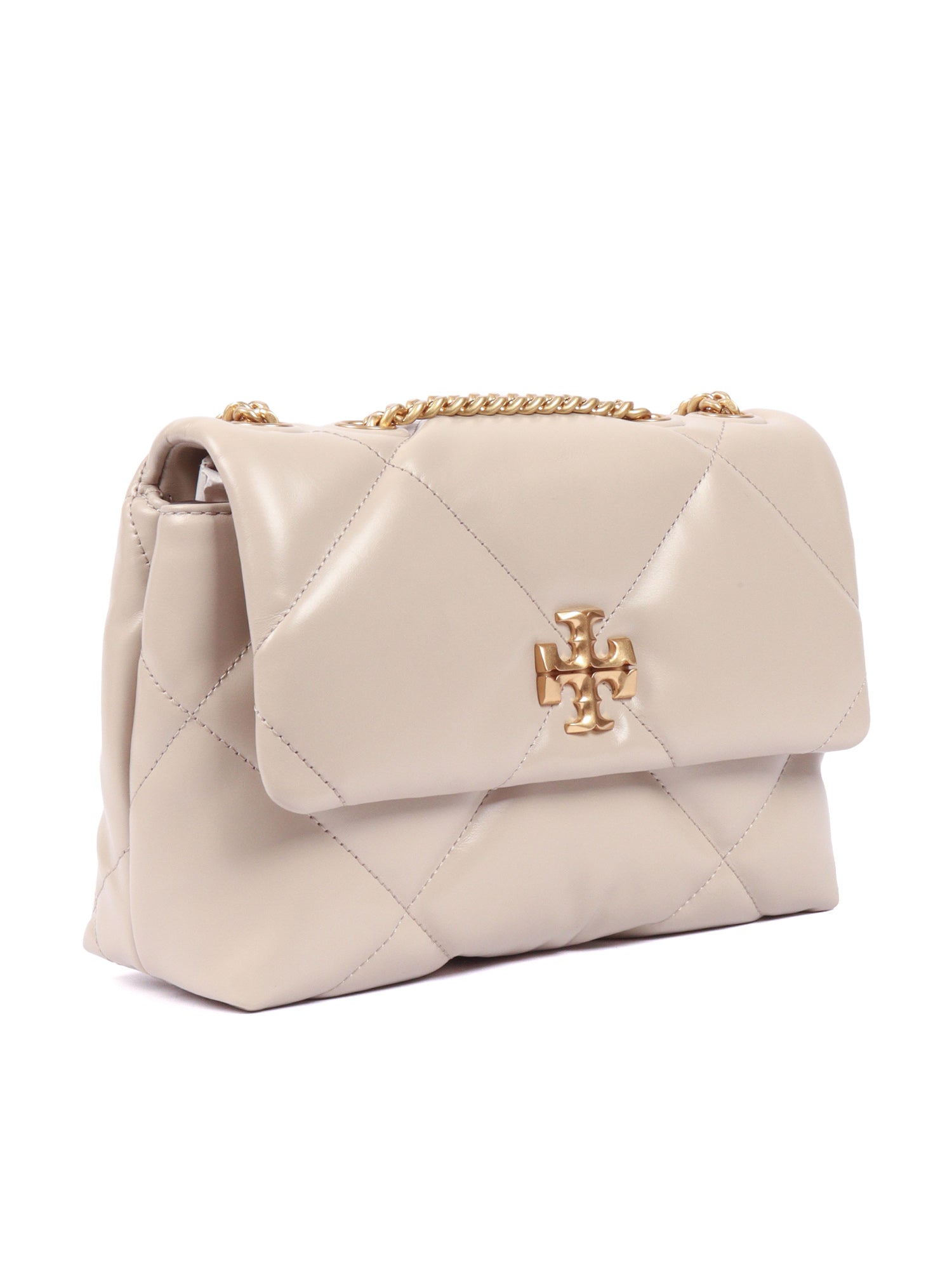 Kira Diamond Quilt Small Convertible Shoulder Bag White Cross