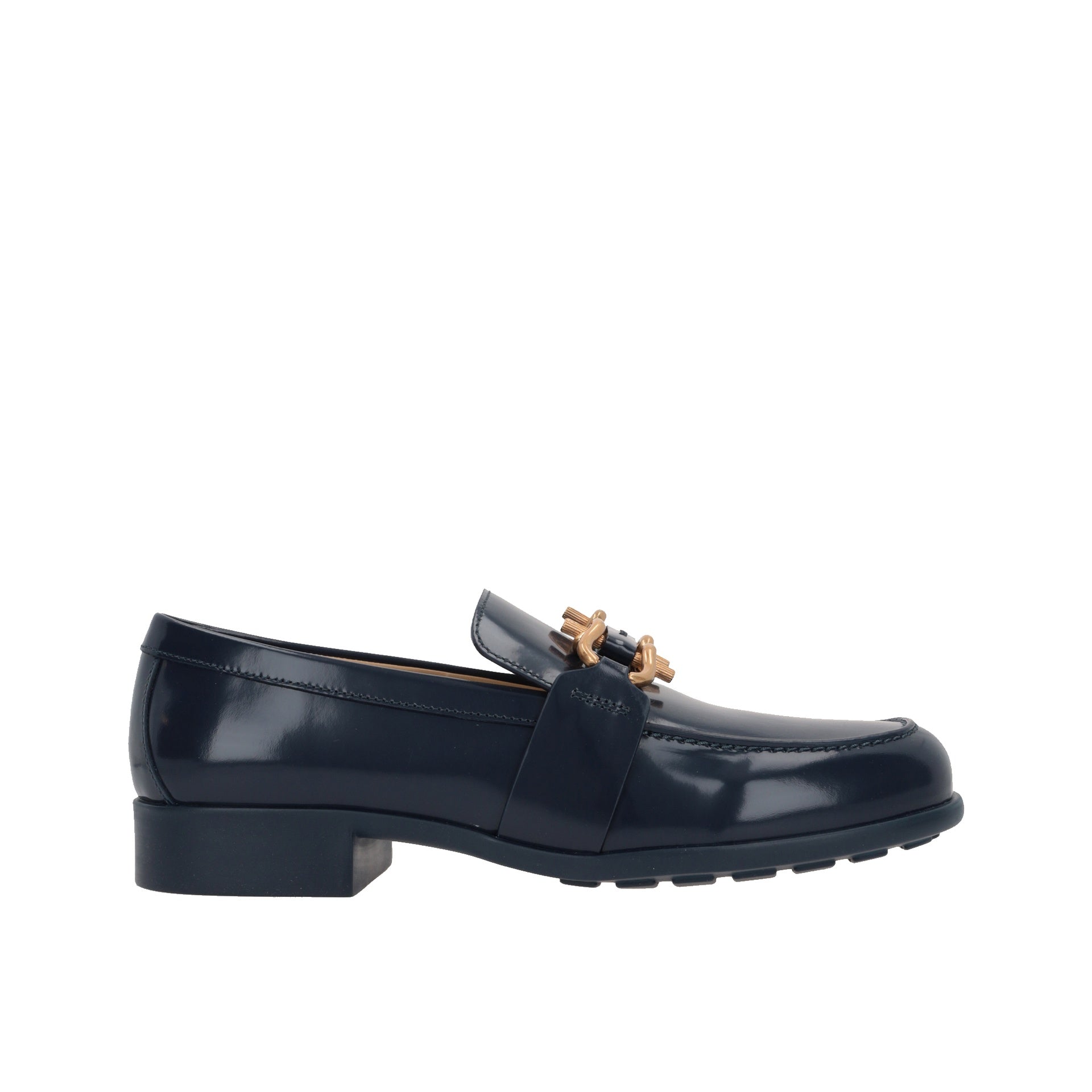 Monsieur Loafer Shoes Blue Leather