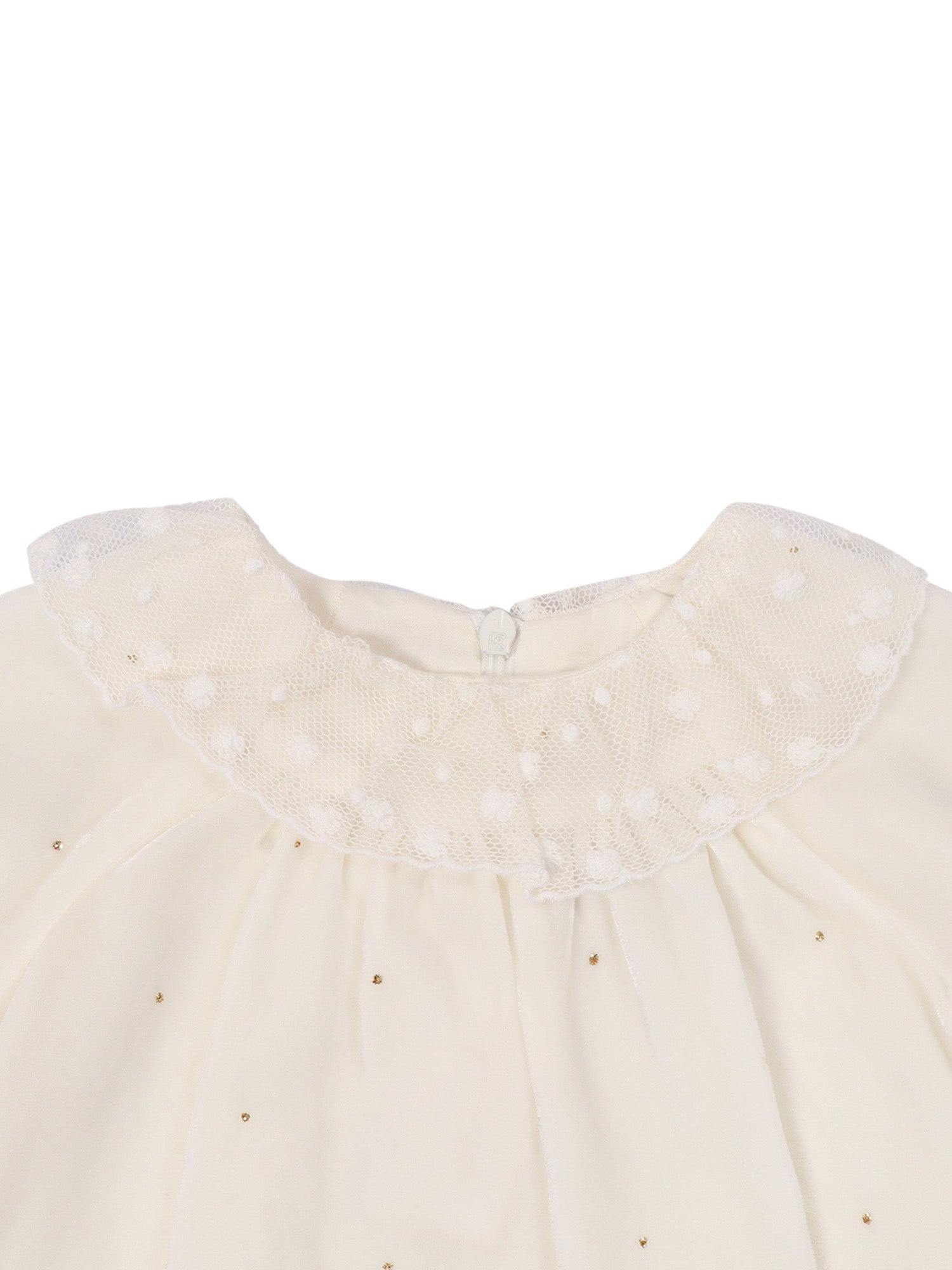 Dress White Viscose Nylon Lining Cotton