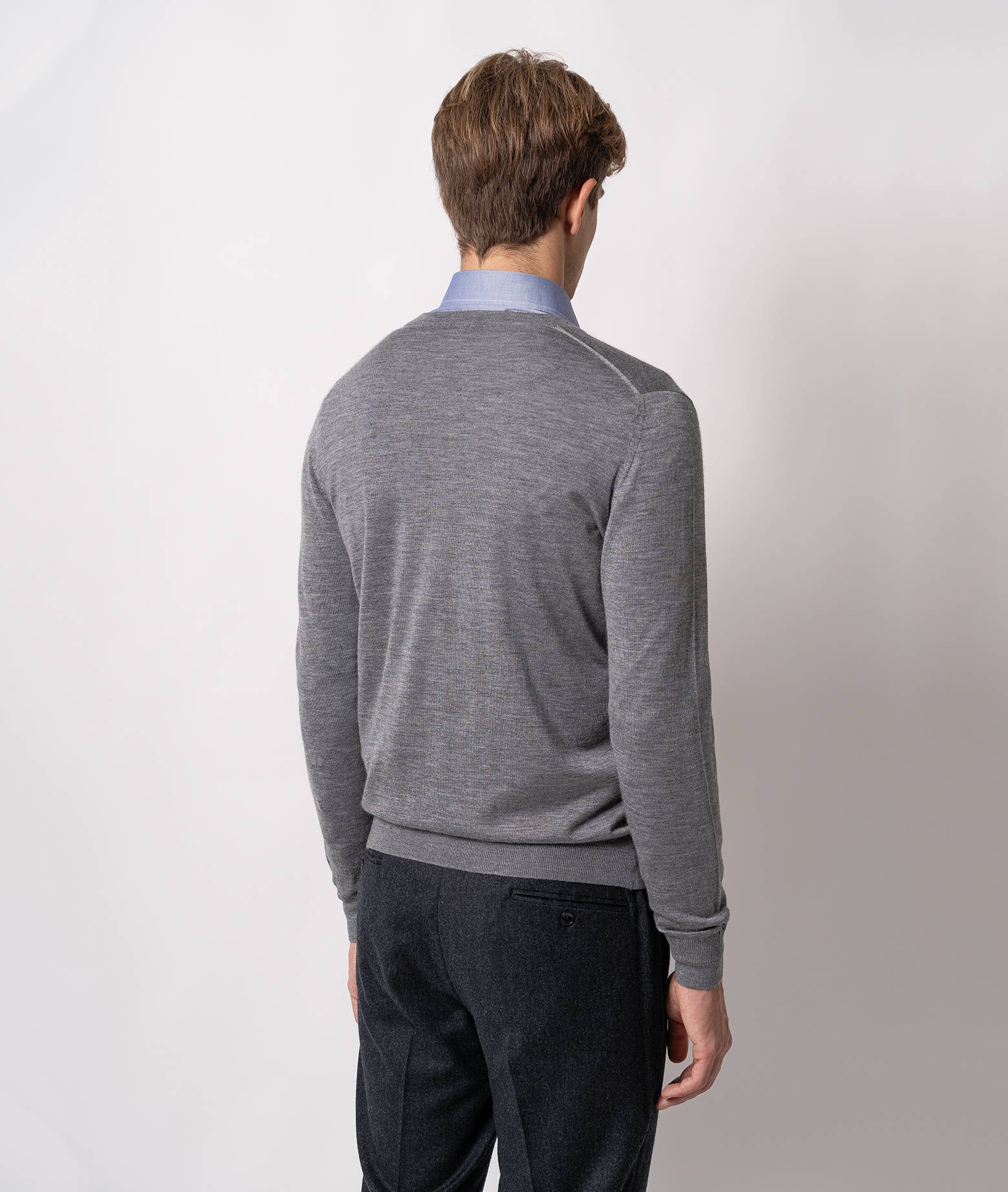 Cashmere And Silk Cardigan Ulaan Navy V Neck