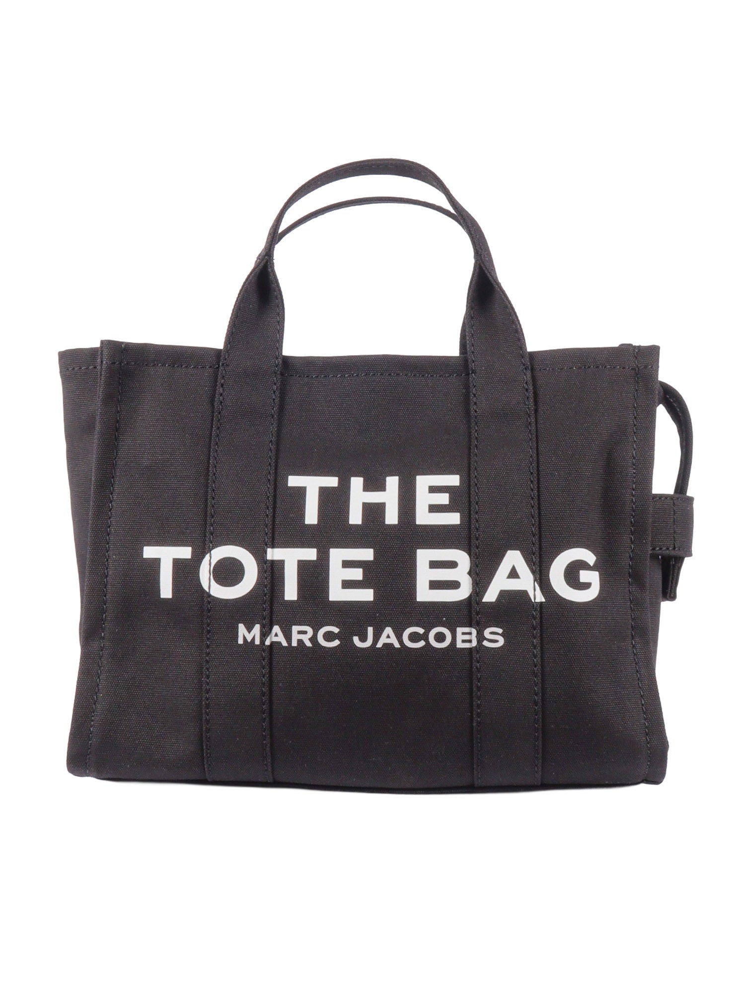 THE MEDIUM TOTE Black Cotton Handbag