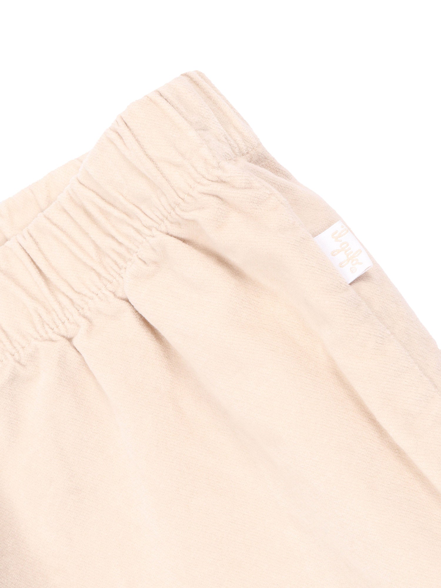 Pants Beige Cotton Elastane
