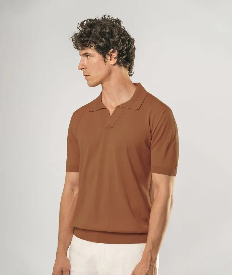 Silk Polo Tulum Yellow Basic Light Kintwear