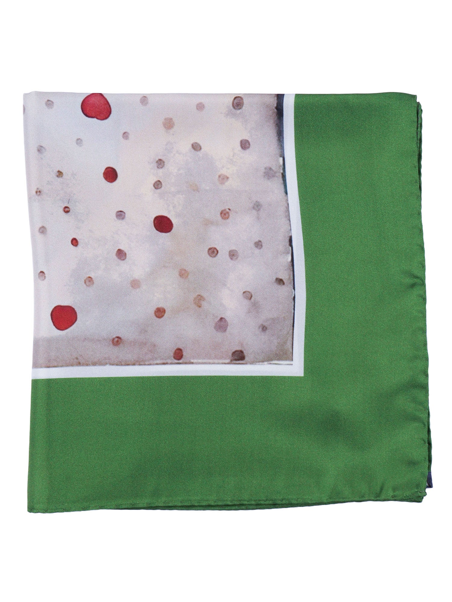 Oceano Stole Green Silk Scarf
