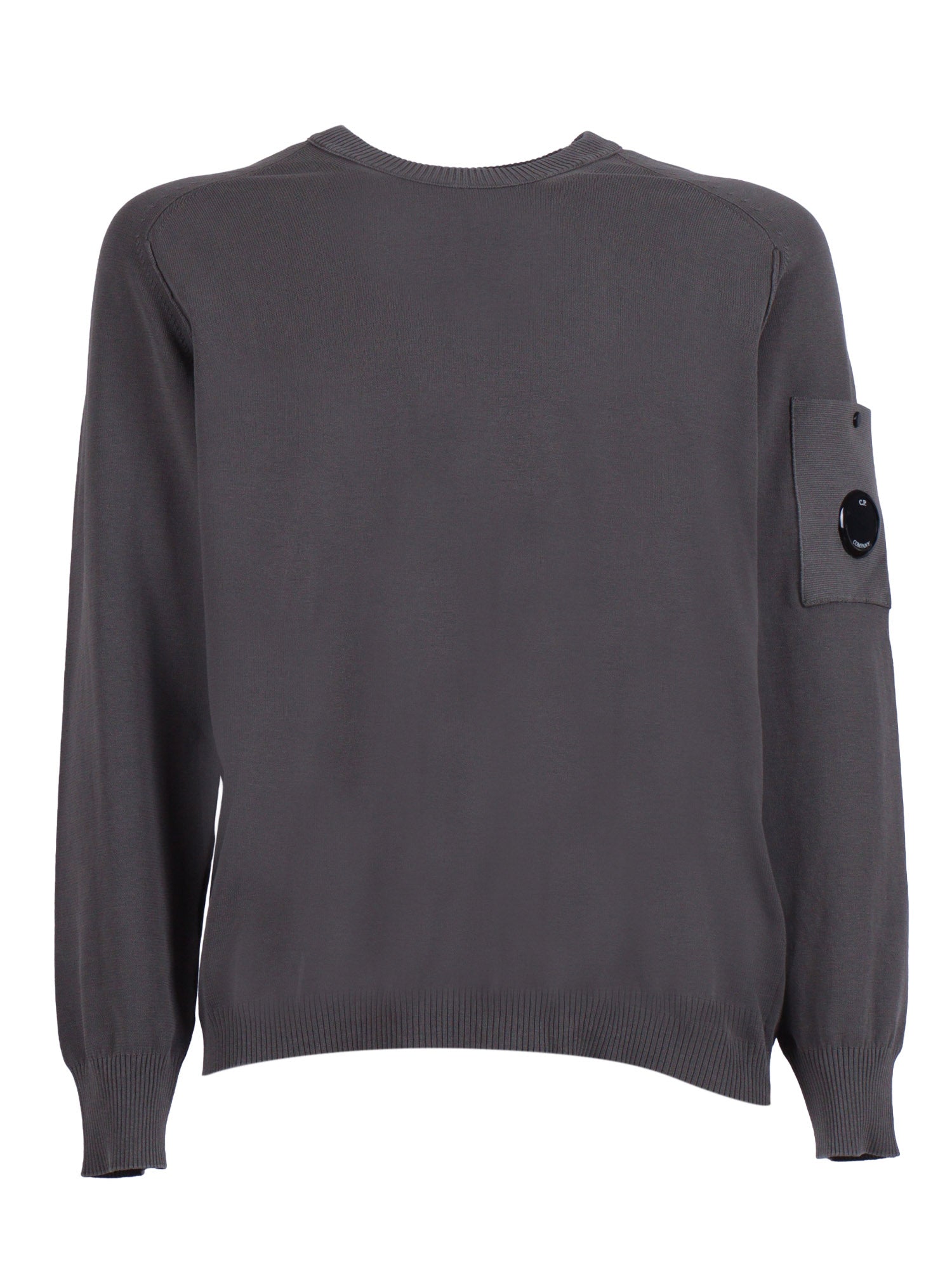 Knitwear - Crew Neck Grey Cotton Crewneck
