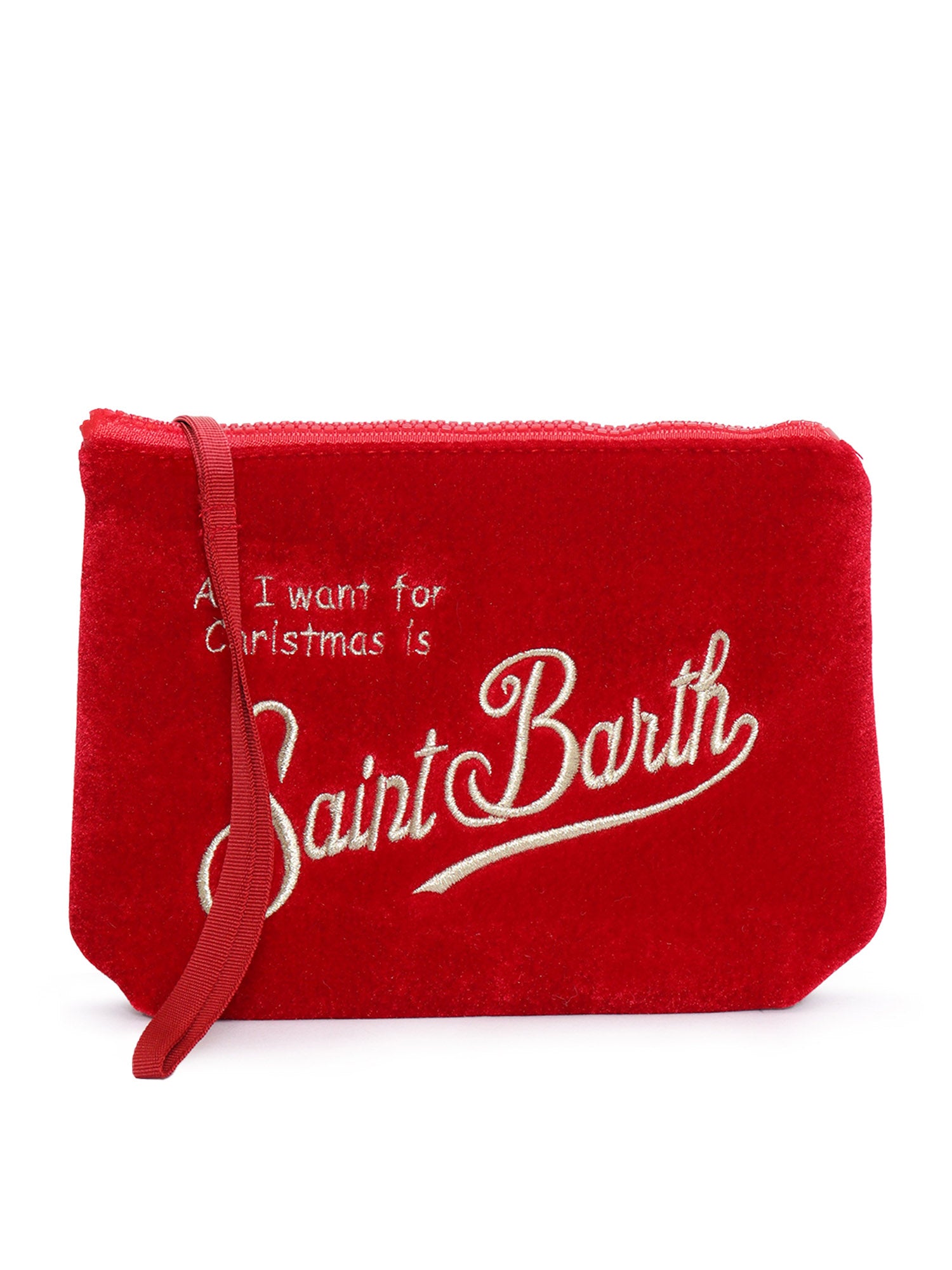 Aline Velvet-Xmas Sb 41or Emb Red Sbr Polyester Clutch Bags