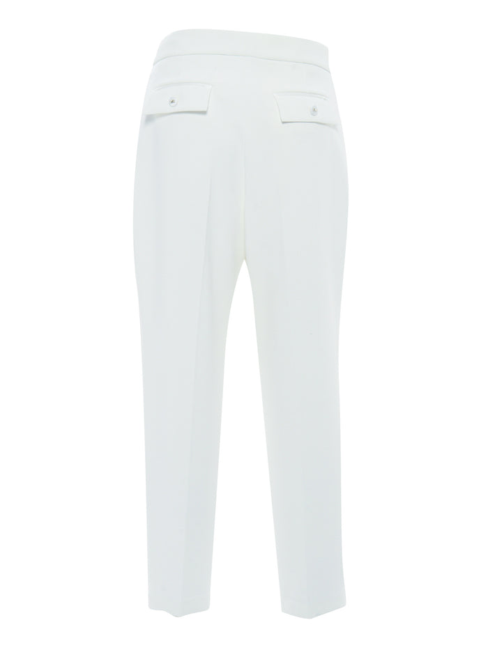 White trousers Polyester Elastane Pant