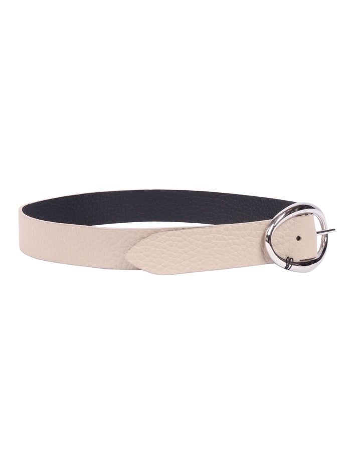 BELT Beige Calf Leather