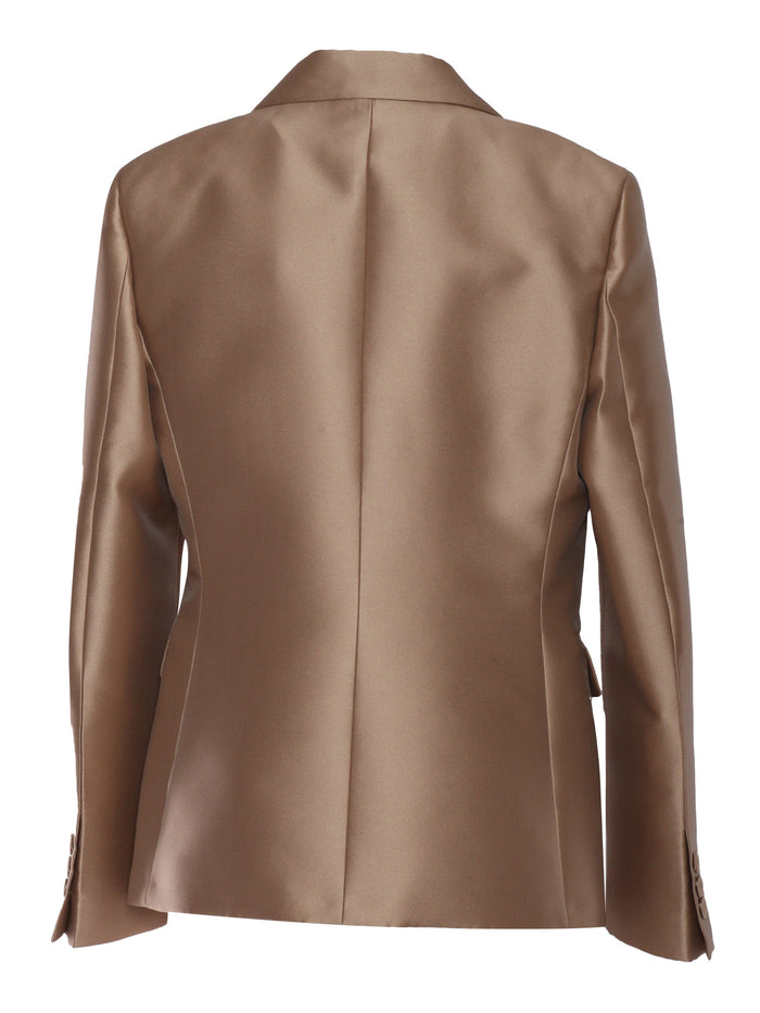Jacket Beige Polyester Silk