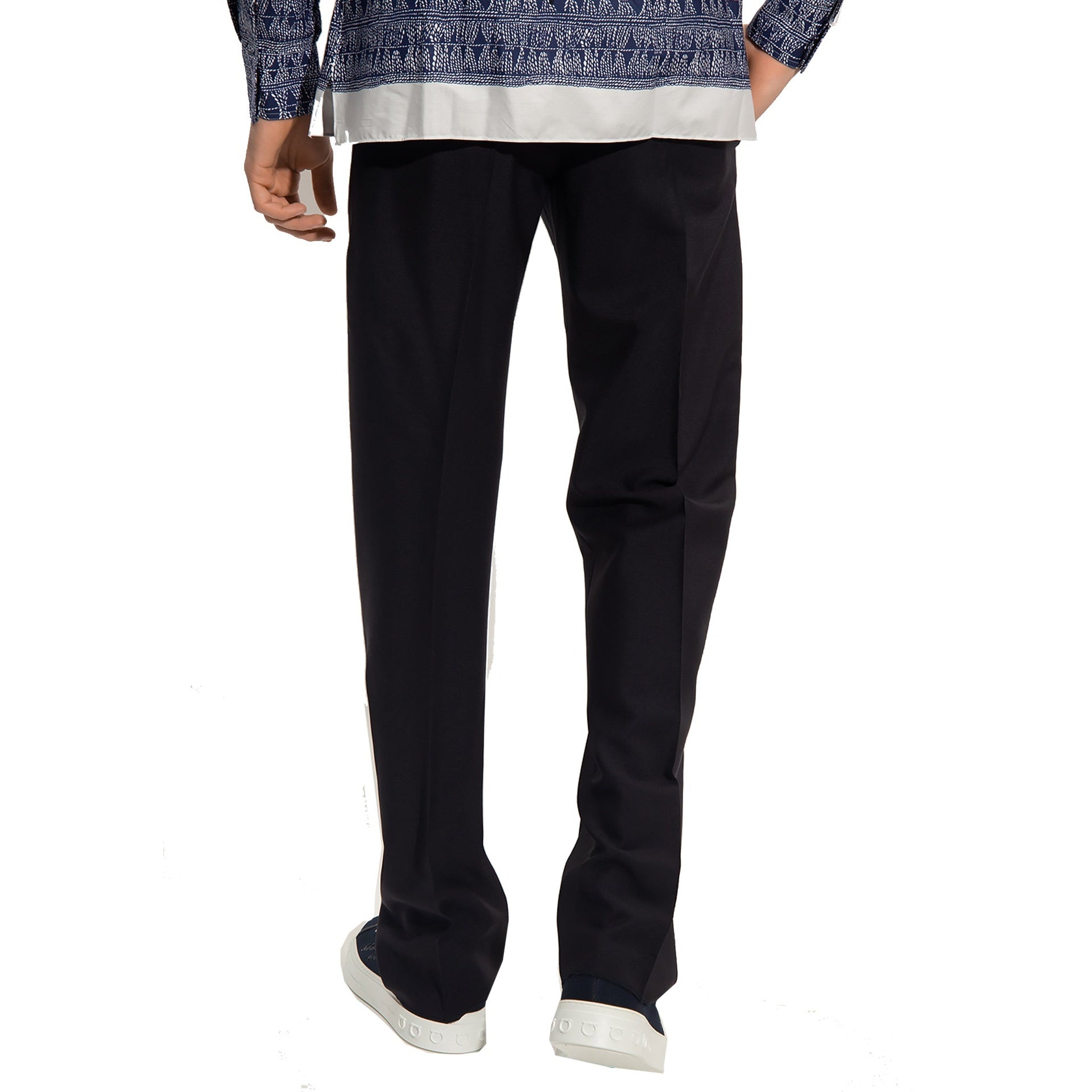 Cotton And Silk Pants Blue