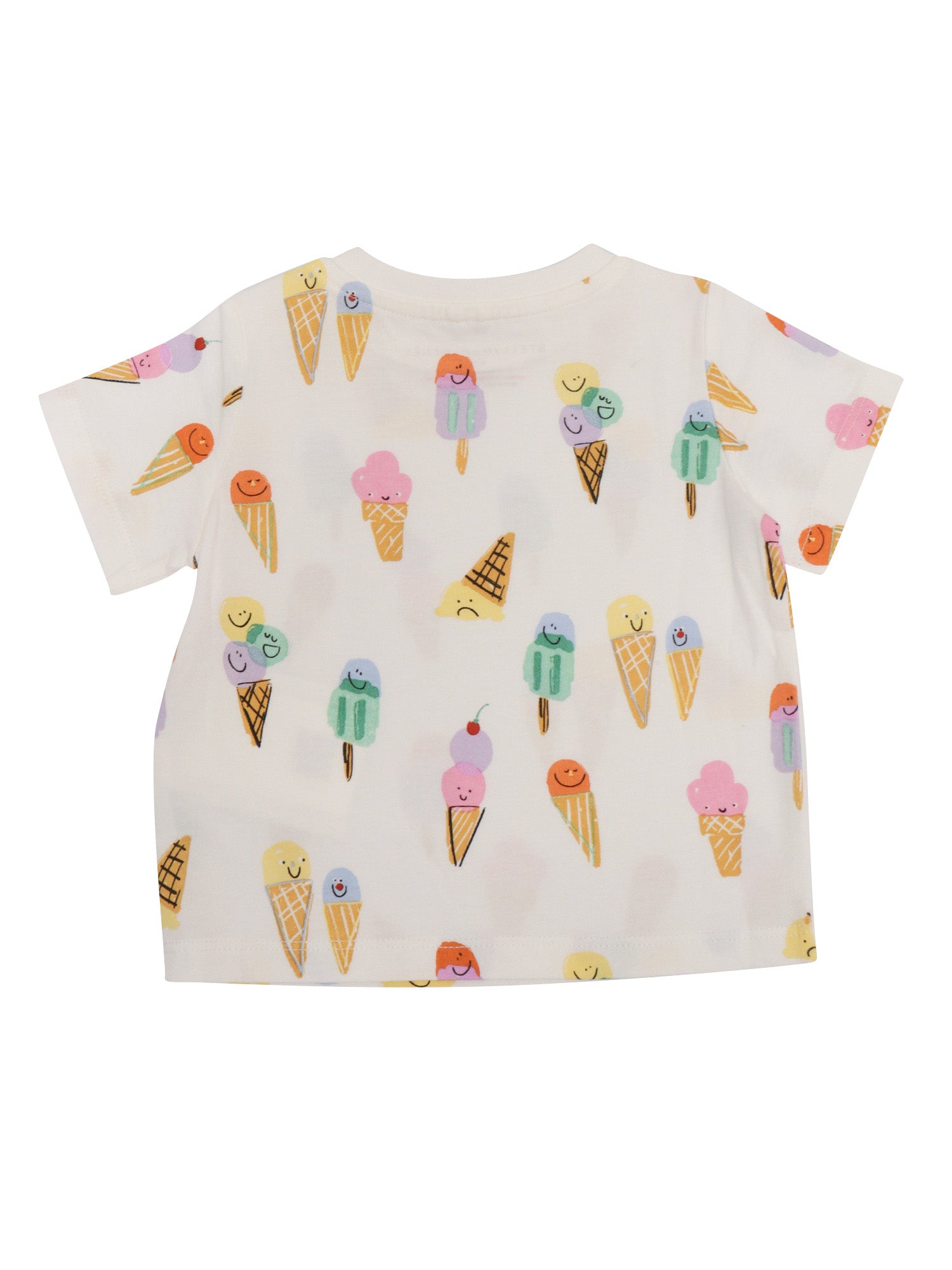 T-SHIRT-TOP White Cotton Short Sleeves T-shirt