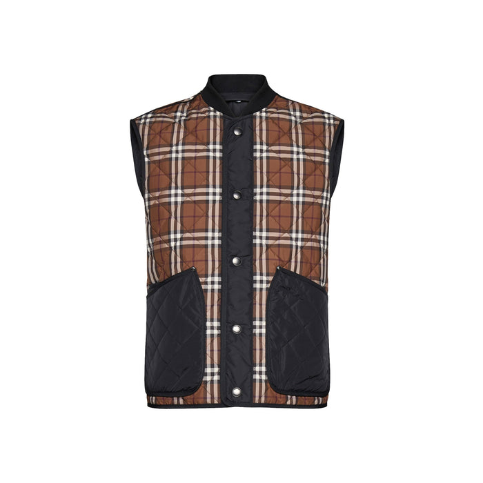 Weaverton Vest Jacket Brown Polyester